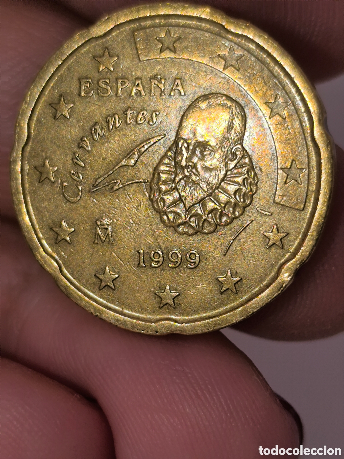 Monedas con errores: Moneda error 1999 Cervantes - Foto 1