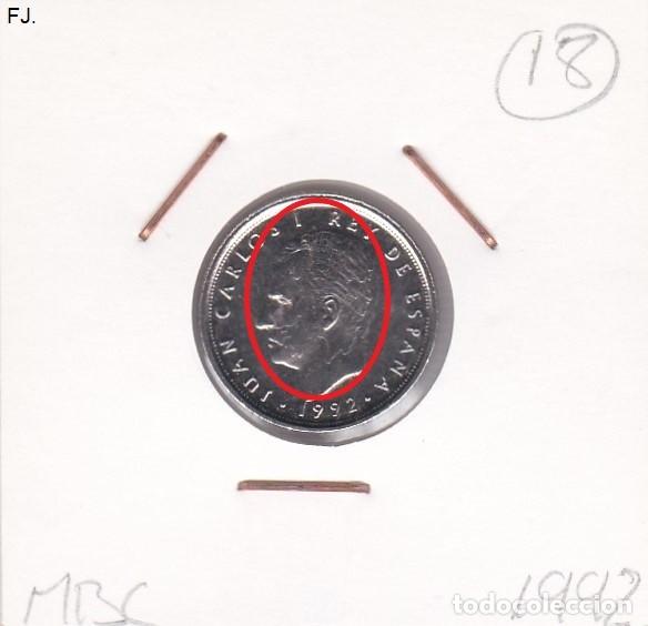 Monedas con errores: Moneda 10 Ptas 1992 J Carlos. Error, Islas de Metal Busto. Anv Mbc. - Foto 1