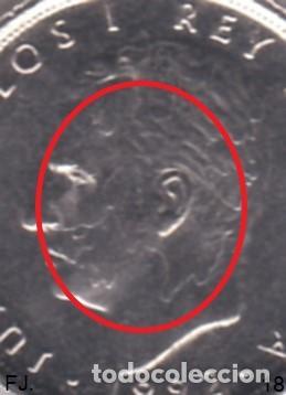 Monedas con errores: Moneda 10 Ptas 1992 J Carlos. Error, Islas de Metal Busto. Anv Mbc. - Foto 2