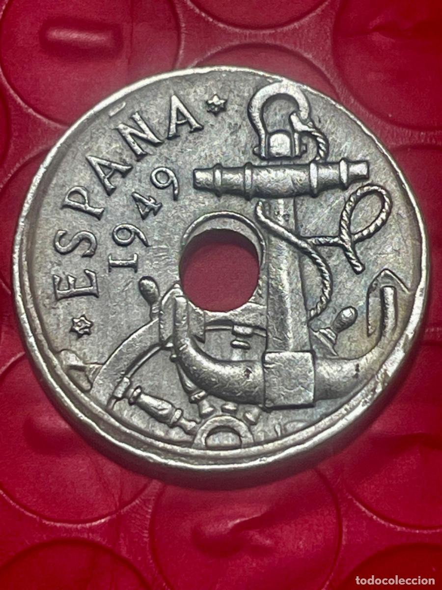 Monedas con errores: * ERROR * 50 c&eacute;ntimos 1949*62 desplazada - Foto 1