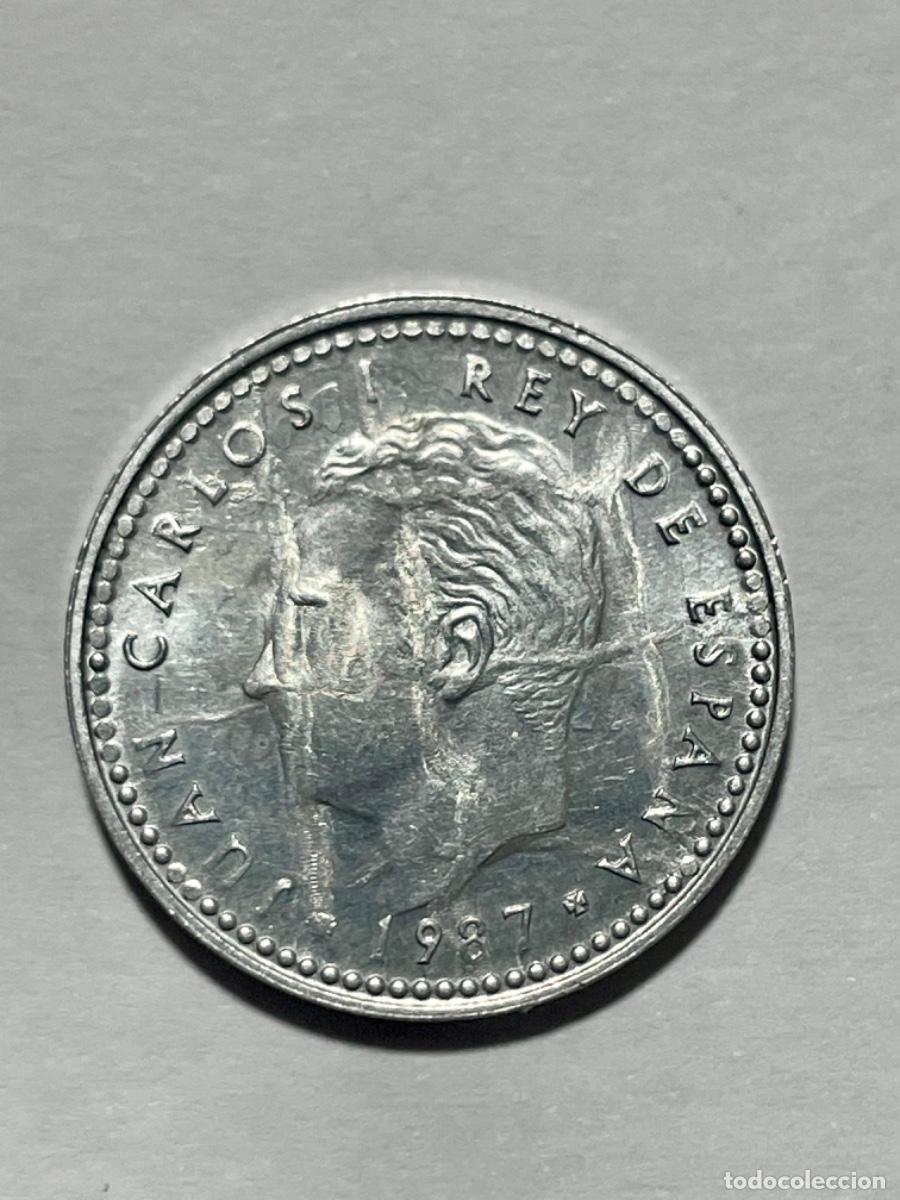 Monedas con errores: * ERROR IN&Eacute;DITO * 1 PESETA A&Ntilde;O 1987 - Foto 1