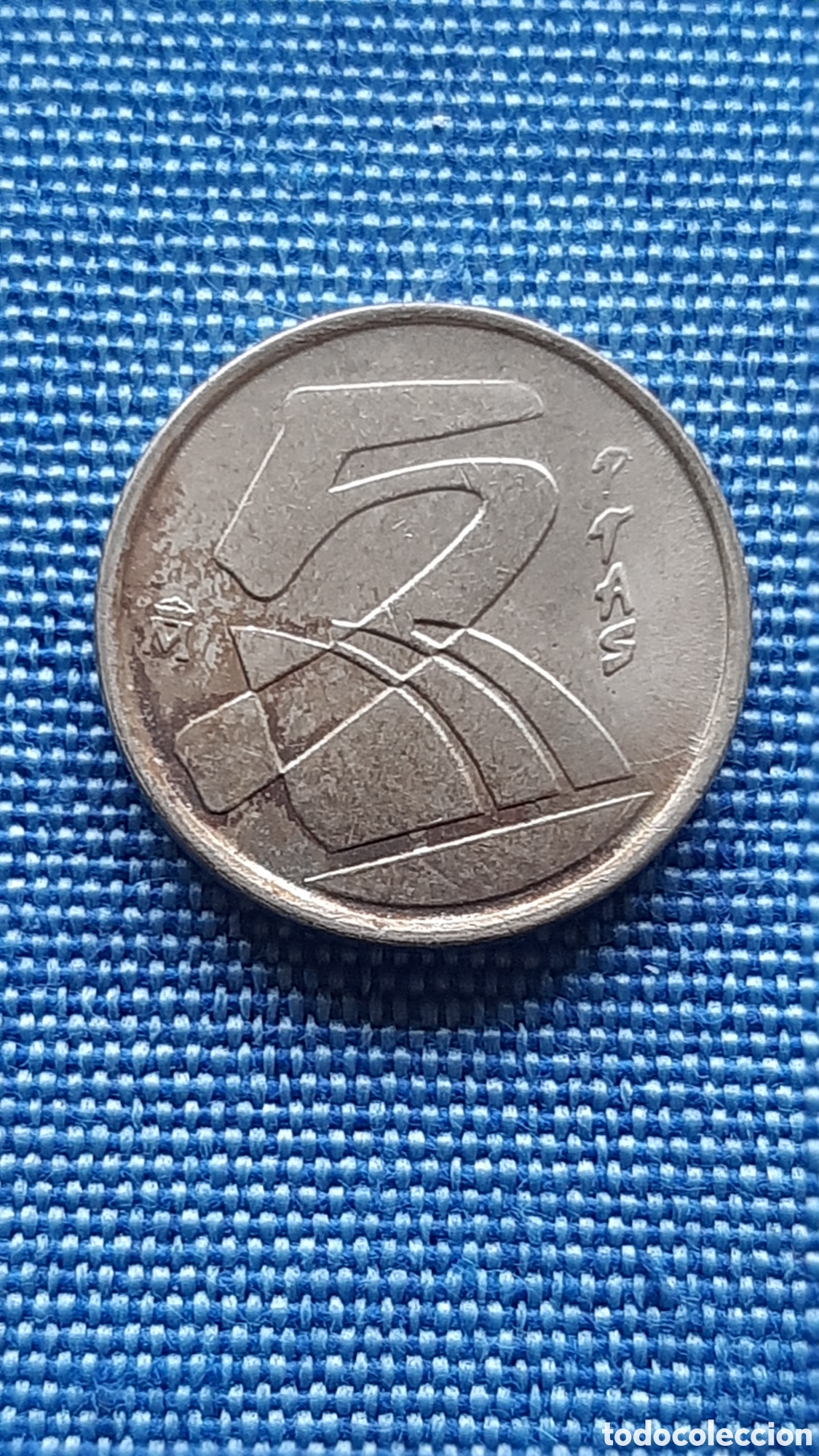 Monedas con errores: (ESPA&Ntilde;A-ERROR)(2001) 5 PESETAS EXCESO DE METAL O VARIANTE - Foto 4