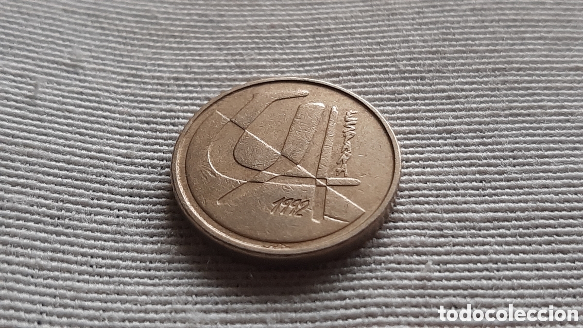 Monedas con errores: (ESPA&Ntilde;A-ERROR)(1992) 5 PESETAS EXCESO DE METAL - Foto 7
