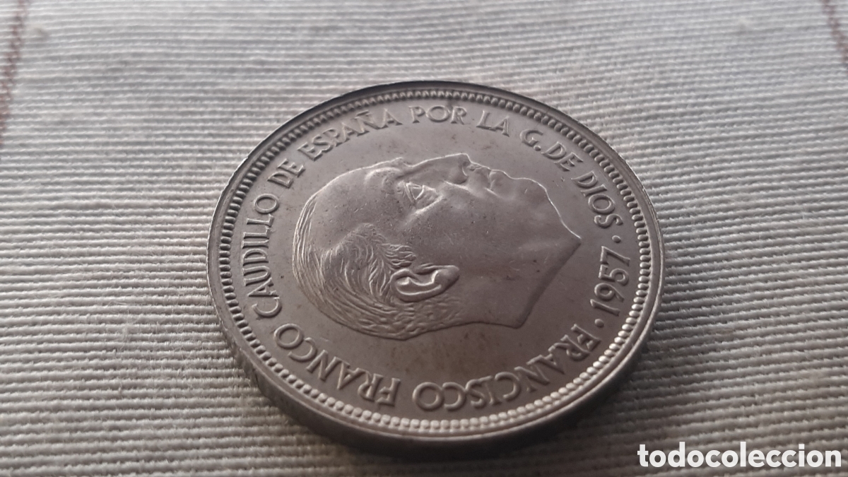 Monedas con errores: (DOBLE ACU&Ntilde;ACI&Oacute;N-ERROR)(1957*60) 50 PESETAS ESTADO ESPA&Ntilde;OL CON ERROR - Foto 12
