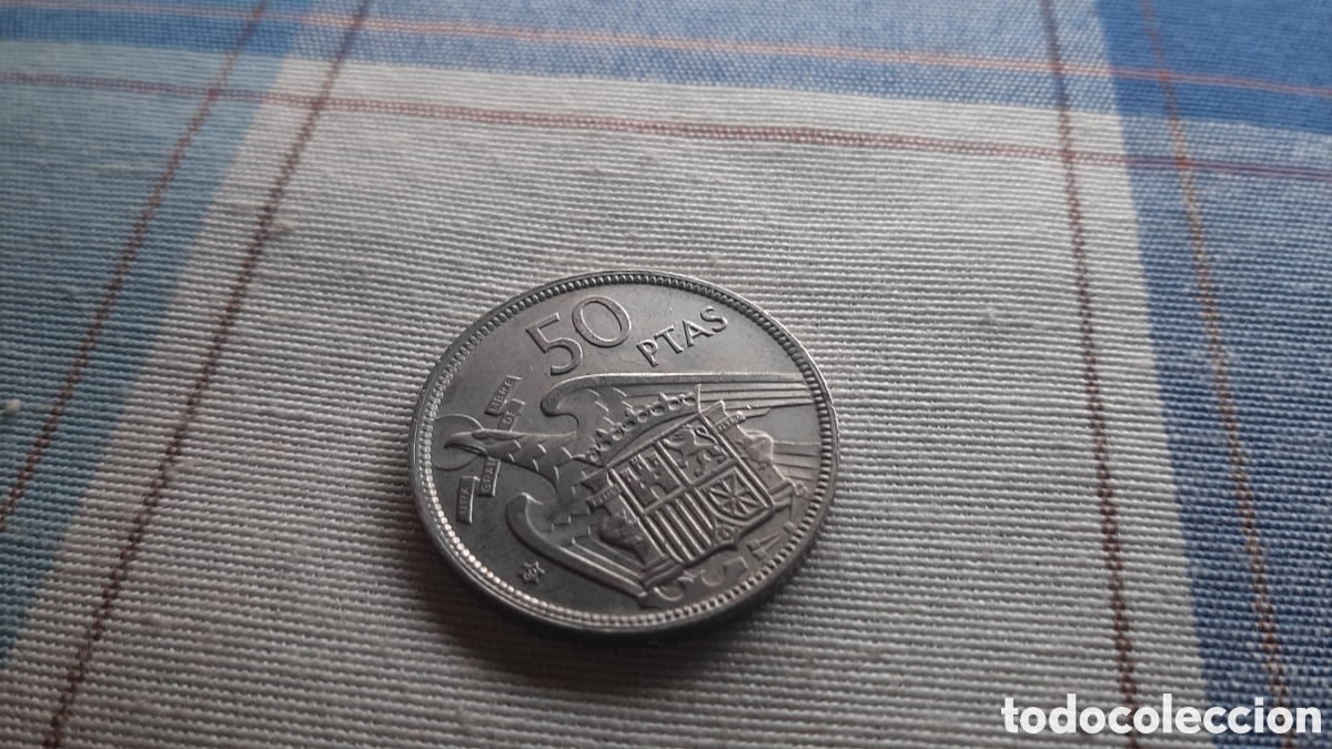 Monedas con errores: (DOBLE ACU&Ntilde;ACI&Oacute;N-ERROR)(1957*60) 50 PESETAS ESTADO ESPA&Ntilde;OL CON ERROR - Foto 16