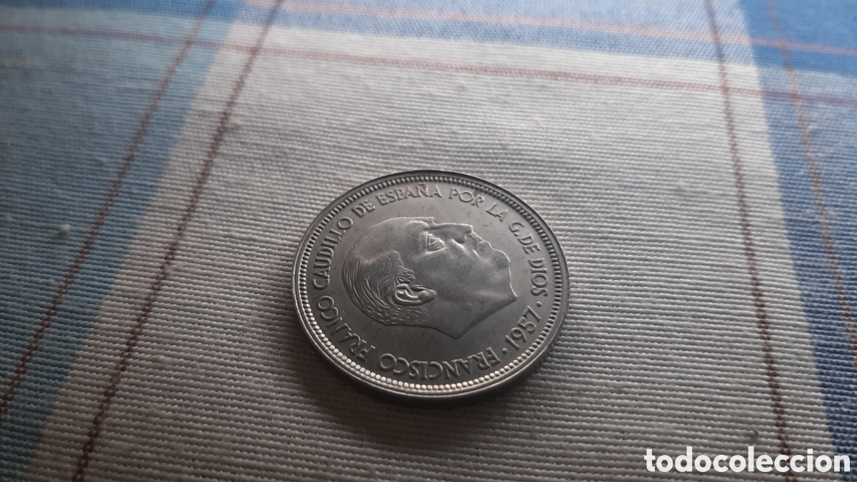 Monedas con errores: (DOBLE ACU&Ntilde;ACI&Oacute;N-ERROR)(1957*60) 50 PESETAS ESTADO ESPA&Ntilde;OL CON ERROR - Foto 17