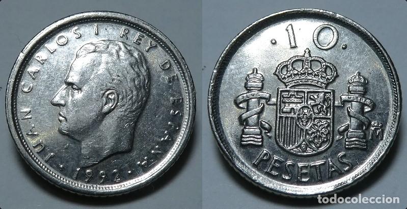 Monedas con errores: Variante moneda de 10 Pesetas 1992 Espa&ntilde;a &Ntilde; sin tilde - Foto 1