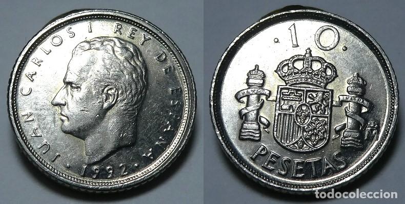 Monedas con errores: Variante moneda de 10 Pesetas 1992 Espa&ntilde;a &Ntilde; sin tilde - Foto 1