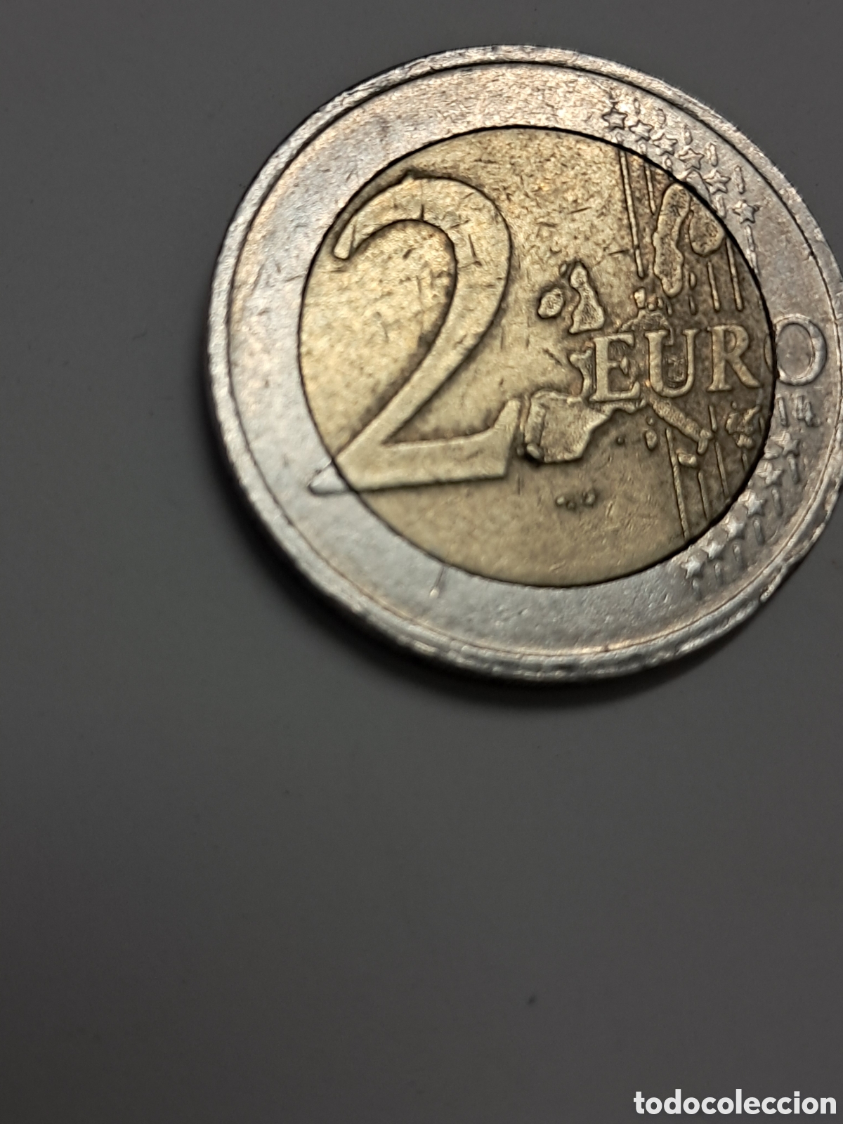 Monedas con errores: Moneda dos 2 euros 2002 con error fallo acu&ntilde;acion - Foto 3
