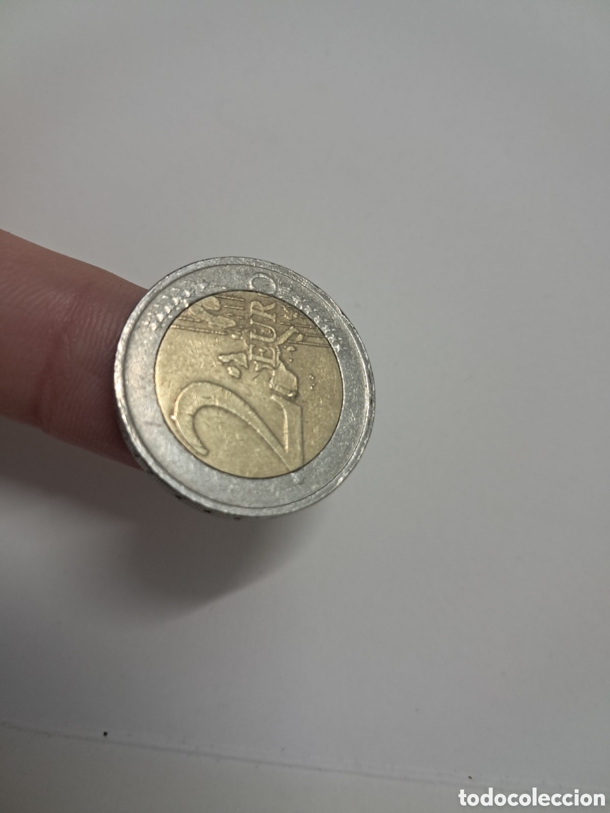 Monedas con errores: Moneda dos 2 euros 2002 con error fallo acu&ntilde;acion - Foto 4