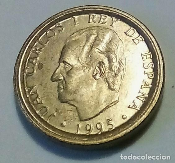 Monedas con errores: Variante error de 100 pts 1995 doble listel sin tilde en espana S/C - Foto 1