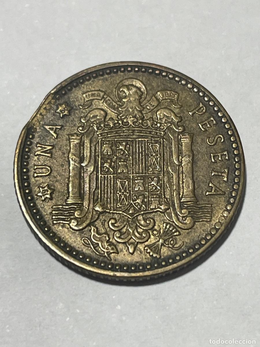 Monedas con errores: * ERROR * MONEDA SEGMENTADA 1 PESETA A&Ntilde;O 1963*66 - Foto 2