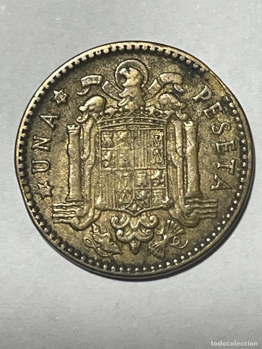 Monedas con errores: * ERROR * MONEDA SEGMENTADA 1 PESETA A&Ntilde;O 1963*63 - Foto 2