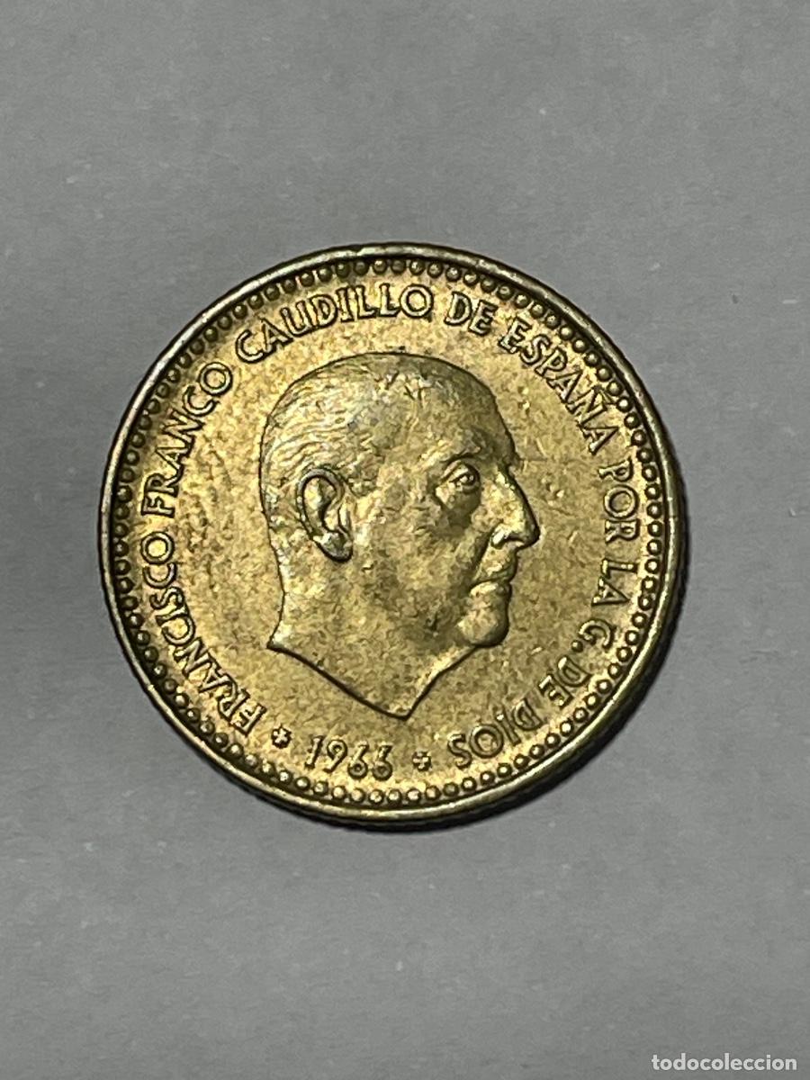 Monedas con errores: * ERROR * 1 PTA 1966-68 . PERLAS UNIDAS (REVERSO) - Foto 2