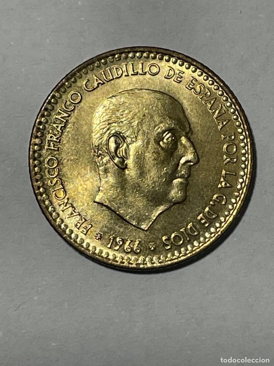 Monedas con errores: * ERROR * 1 PTA 1966-73 . PERLAS UNIDAS (REVERSO) - Foto 2