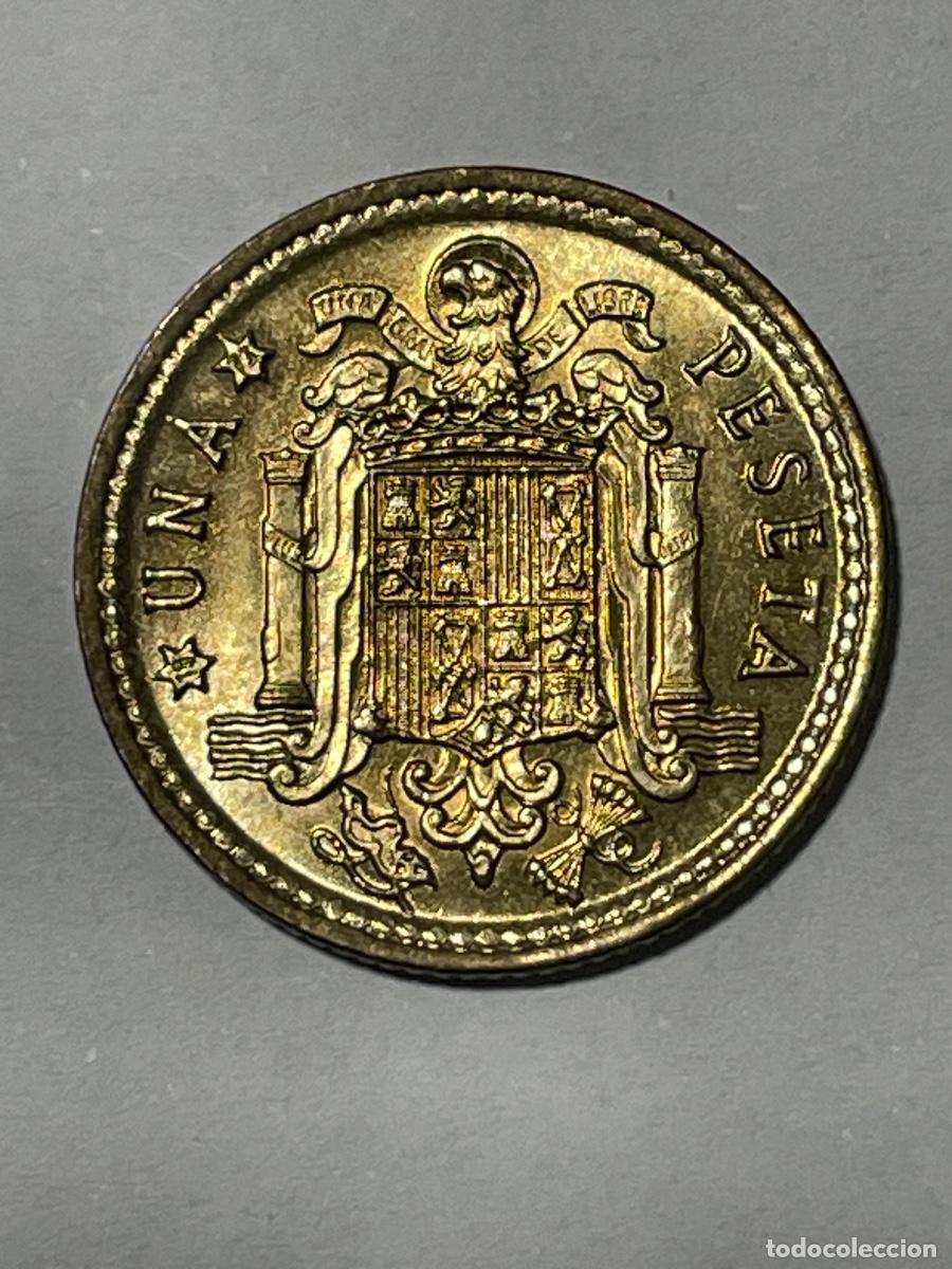 Monedas con errores: * ERROR * 1 PTA 1966-73 . PERLAS UNIDAS (REVERSO) - Foto 1
