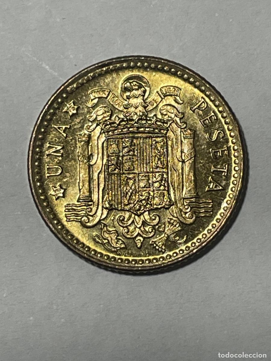 Monedas con errores: * ERROR * 1 PTA 1966-75 PERLAS UNIDAS (REVERSO) - Foto 1