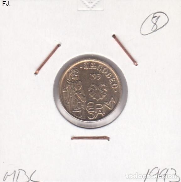Monedas con errores: Moneda 5 Ptas 1993 J Carlos. Error, Isla de Metal, Vieria. Rev Mbc. - Foto 1