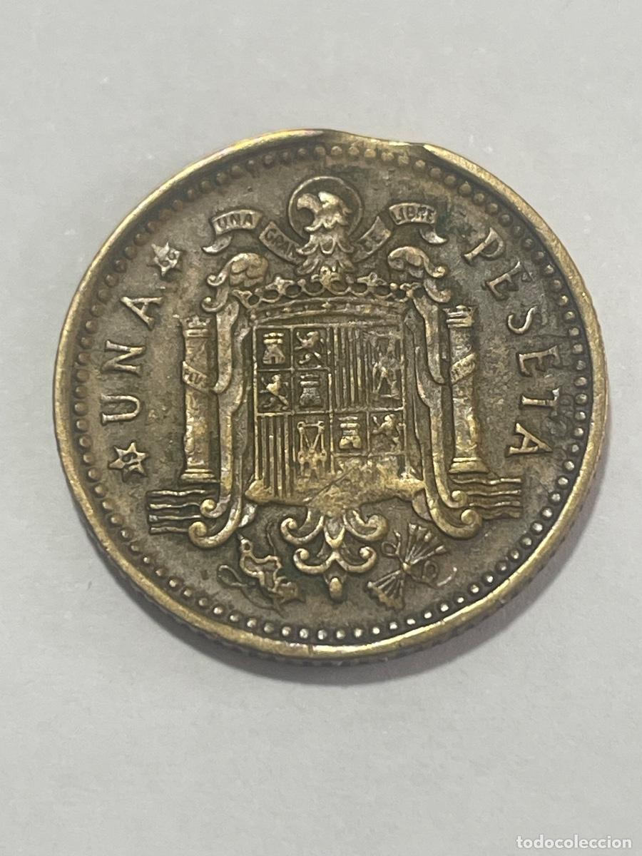Monedas con errores: * ERROR * 1 PESETA 1966-68 SEGMENTADA - Foto 1