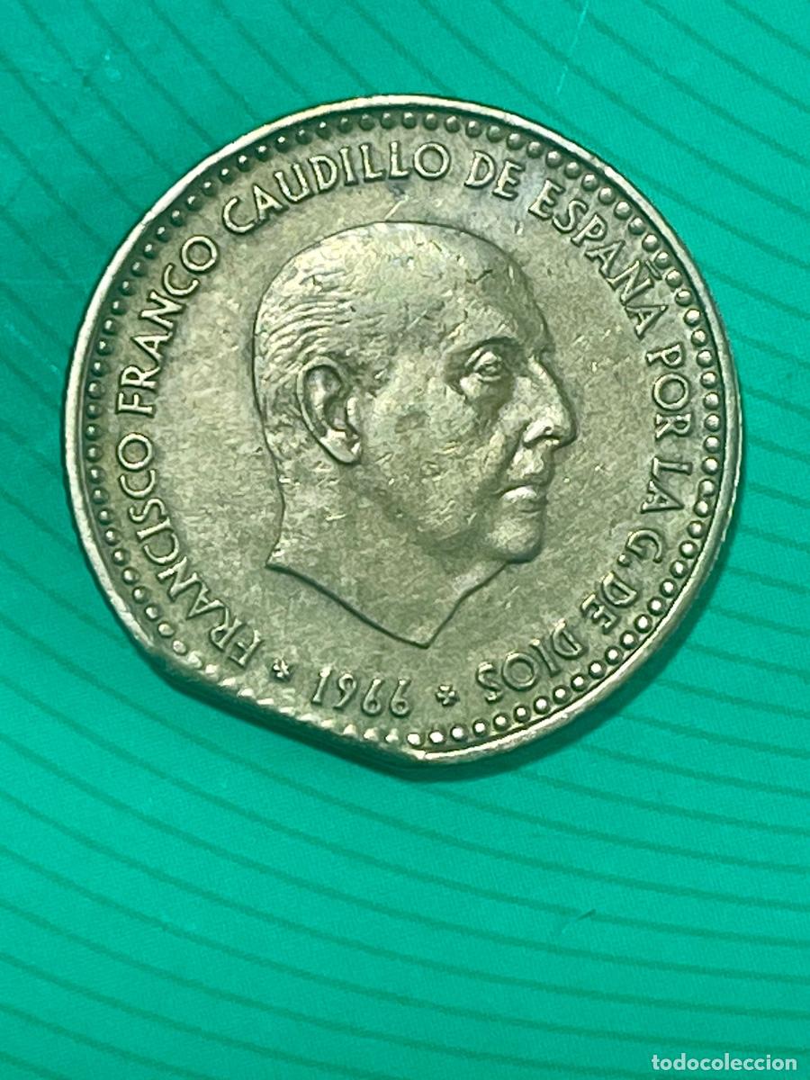 Monedas con errores: * ERROR * 1 PESETA 1966-70 FINAL DE RIEL - Foto 2