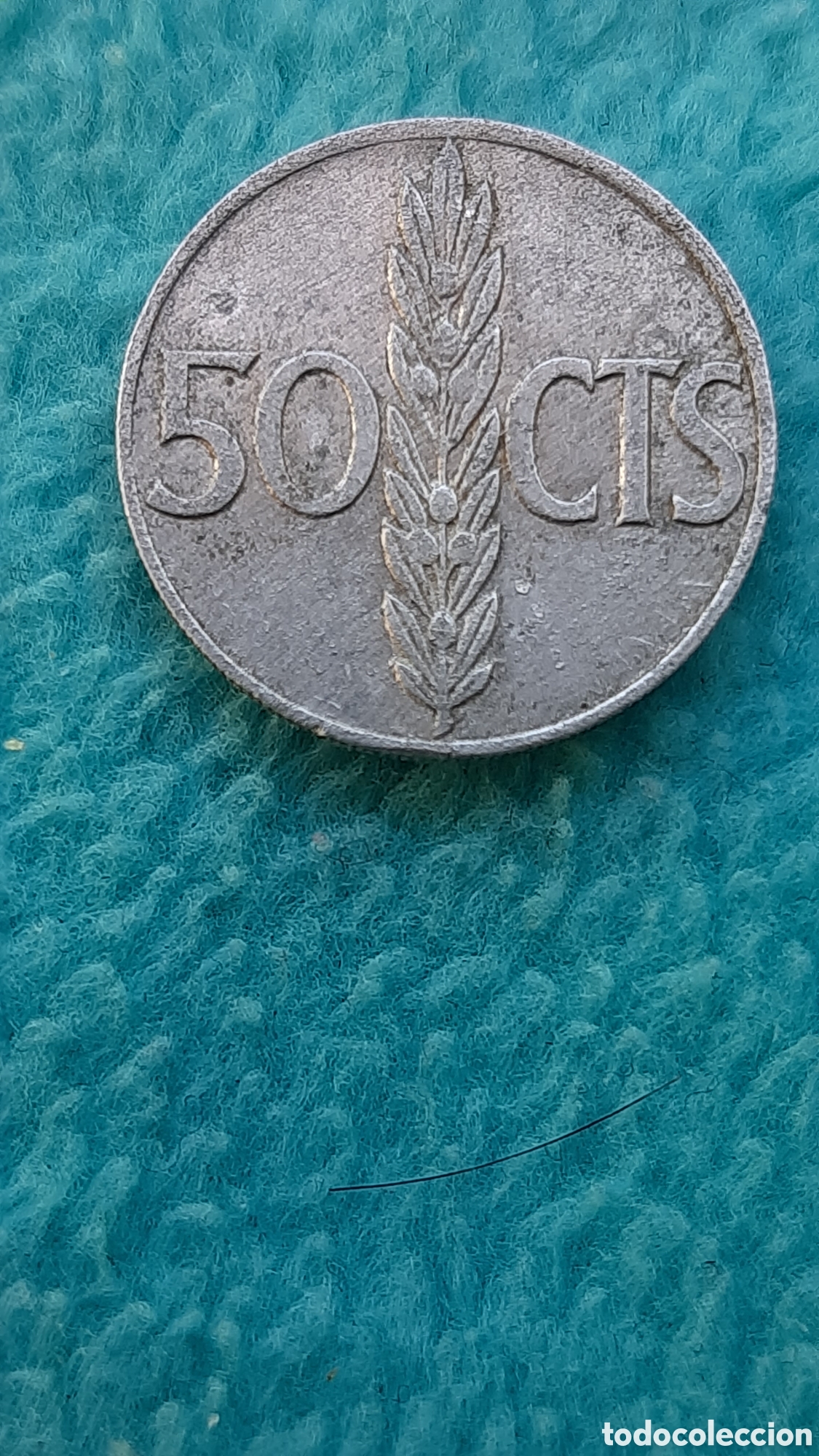 Monedas con errores: (ERROR-REPINTE)(1966) 50 C&Eacute;NTIMOS CON REPINTE EN ANVERSO Y REVERSO - Foto 7