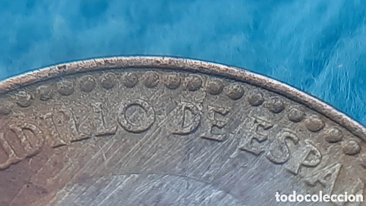 Monedas con errores: (ERROR-HOJITAS)(1966*70) 1 PESETA P&Aacute;TINA IRIDISCENTE - Foto 3