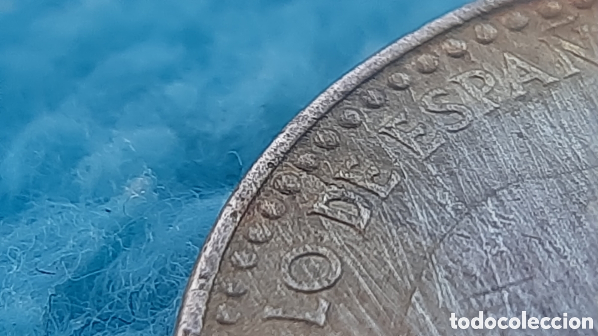 Monedas con errores: (ERROR-HOJITAS)(1966*70) 1 PESETA P&Aacute;TINA IRIDISCENTE - Foto 5