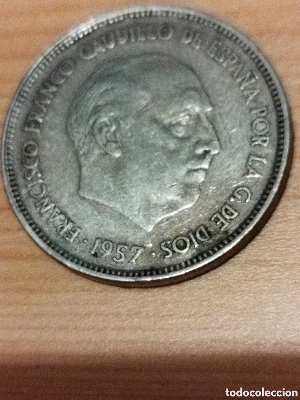 Monedas con errores: Error canto desplazado 25 pesetas de 1957-67 - Foto 3