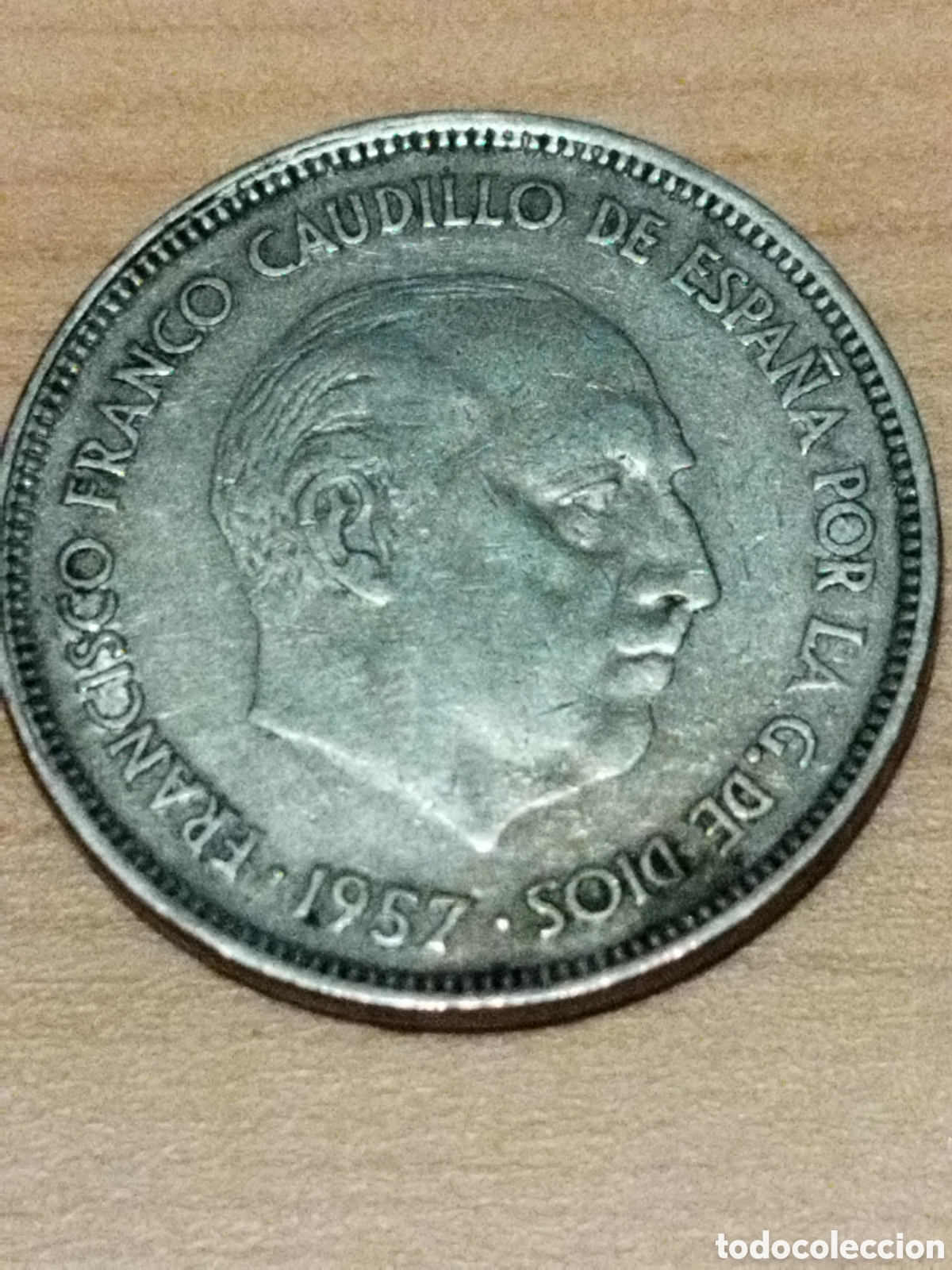 Monedas con errores: Error canto desplazado 25 pesetas de 1957-67 - Foto 4