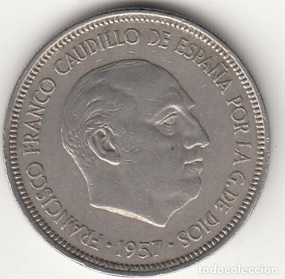 Monedas con errores: ERROR: 5 PESETAS 1957 SIN ESTRELLA / RARA - RARA - RARA - Foto 3
