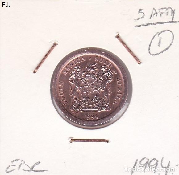 Monedas con errores: Moneda 5 Cents 1994 Sud&aacute;frica. Error, Descentrada. Ebc. - Foto 1
