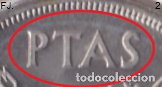 Monedas con errores: Moneda 50 Ptas 1975*79 J Carlos. Error, Remarcada, Ptas. Rev S/C. - Foto 3