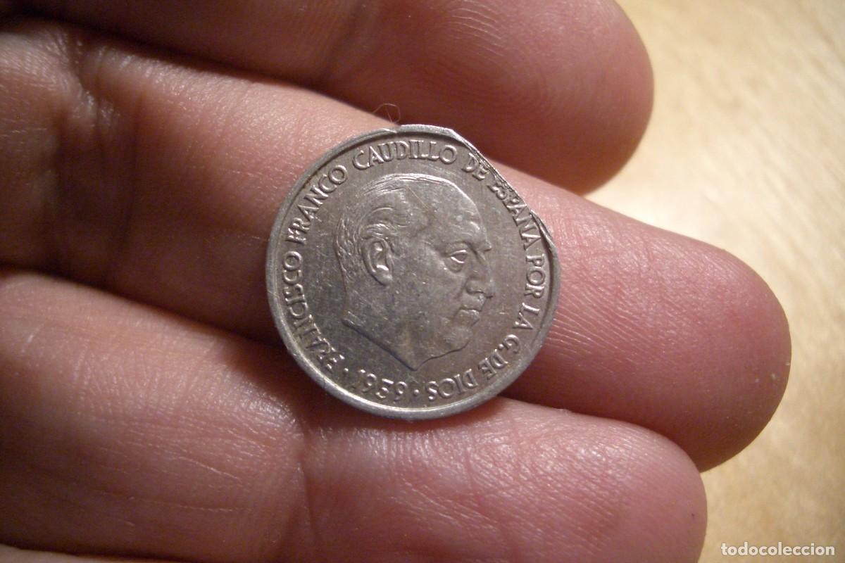 Monedas con errores: NT/ 10 CENTIMOS 1959 ERROR DE ACU&Ntilde;ACI&Oacute;N SEGMENTADA RECTA (E060) - Foto 1