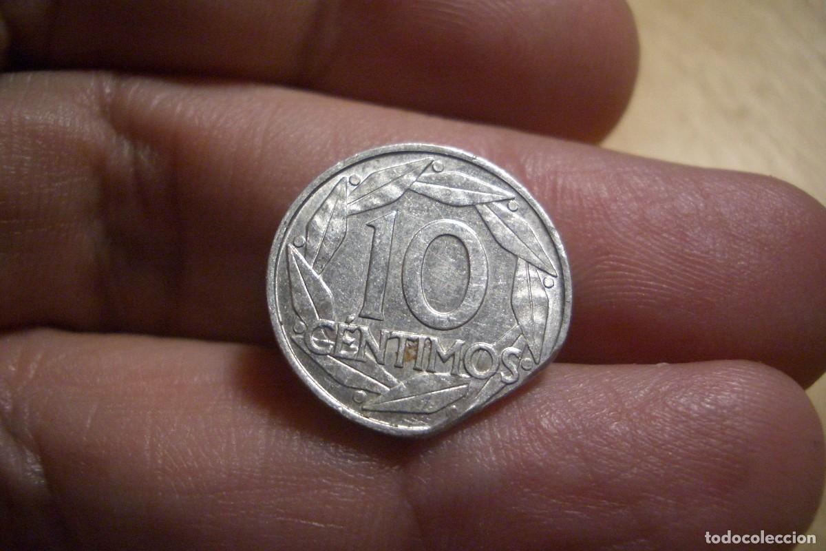 Monedas con errores: NT/ 10 CENTIMOS 1959 ERROR DE ACU&Ntilde;ACI&Oacute;N SEGMENTADA RECTA (E060) - Foto 2