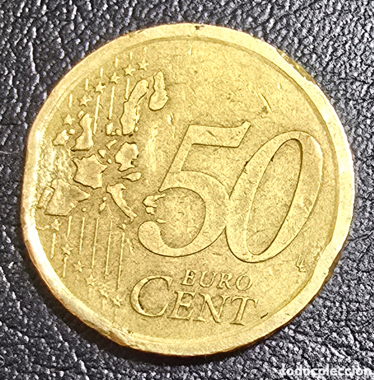 Monedas con errores: 50 centimos rara y con errores de acu&ntilde;acion a&ntilde;o 2000 - Foto 3
