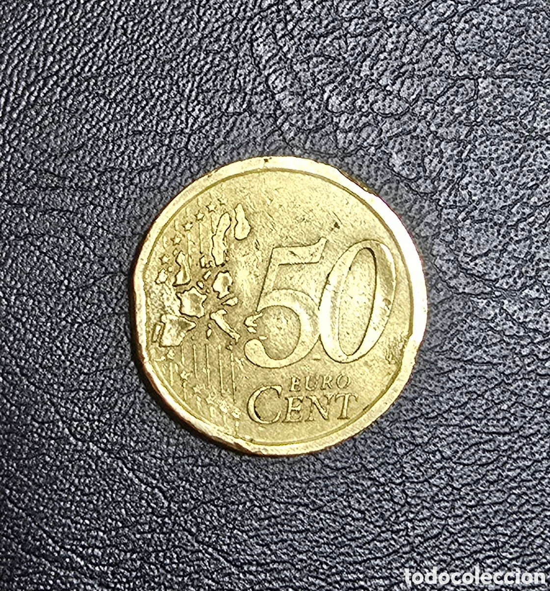 Monedas con errores: 50 centimos rara y con errores de acu&ntilde;acion a&ntilde;o 2000 - Foto 1