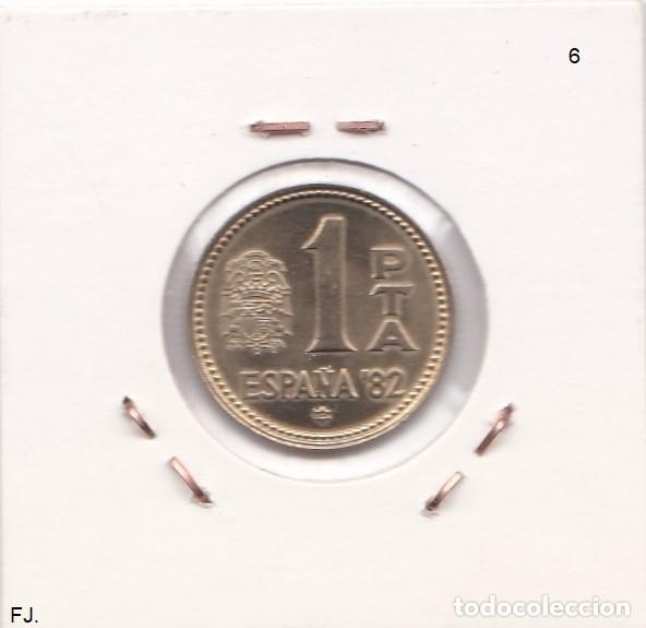 Monedas con errores: Moneda 1 Pta 1980*80 Mundial&acute;82. Error, Descentrada. Ebc. - Foto 2
