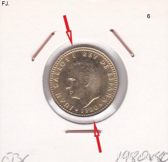 Monedas con errores: Moneda 1 Pta 1980*80 Mundial&acute;82. Error, Descentrada. Ebc. - Foto 1