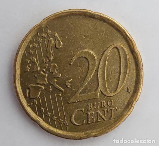 Monedas con errores: 20 CENTIMOS DE EURO ESPA&Ntilde;A 2001, CON ERROR O DEFECTO - Foto 3