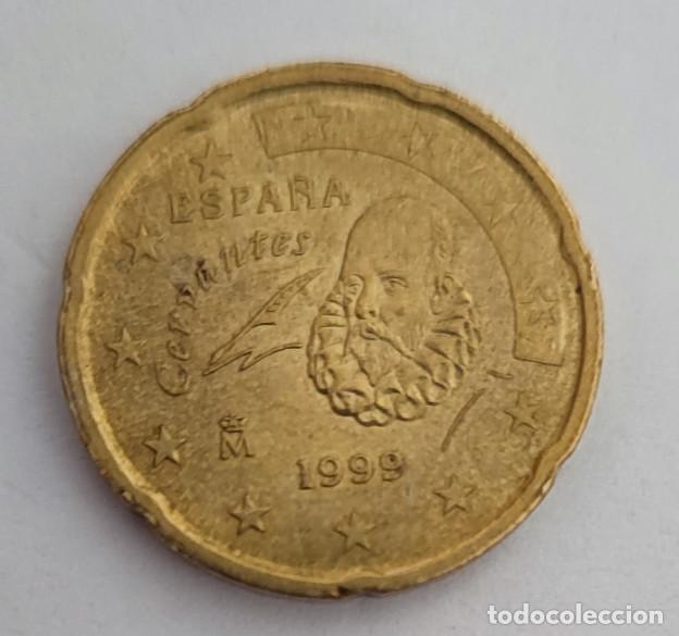 Monedas con errores: 20 CENTIMOS DE EURO ESPA&Ntilde;A 1999, CON ERROR O DEFECTO - Foto 3