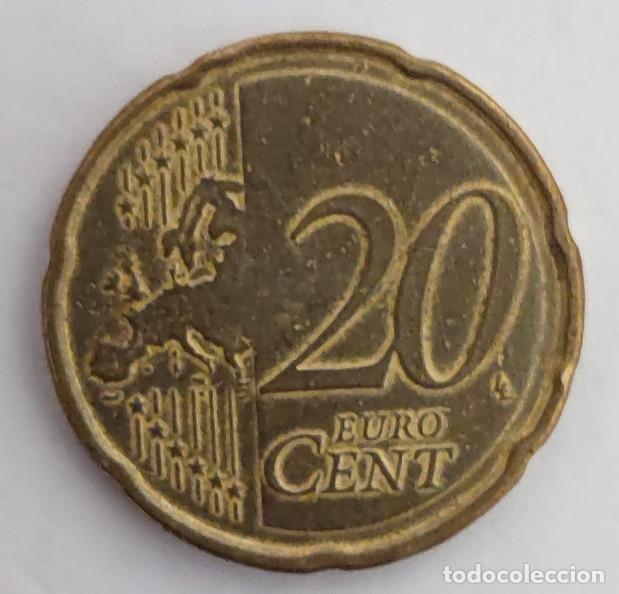 Monedas con errores: 20 CENTIMOS DE EURO LUXEMBURGO 2015, CON ERROR O DEFECTO - Foto 2