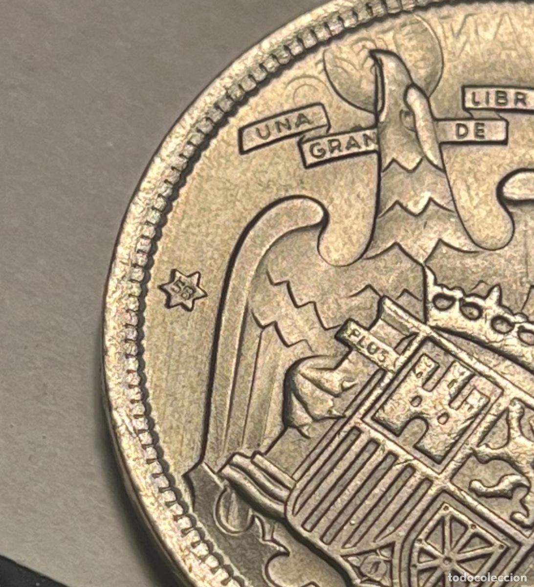 Monedas con errores: Moneda 50 pesetas 1957 &uacute;nica, con error Sin circular - Foto 3
