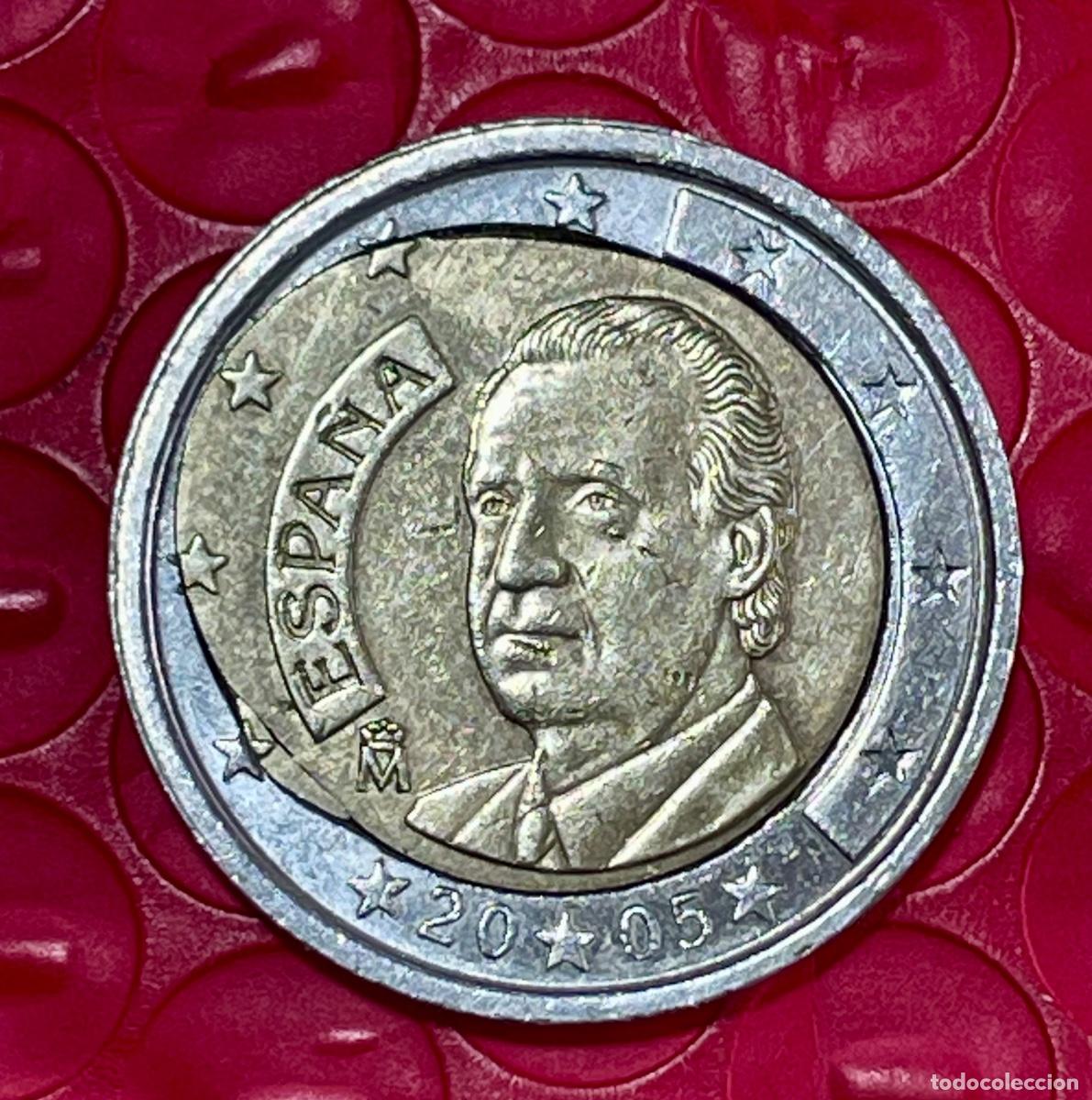 Monedas con errores: * ERROR * 2 Euro 2005. TALADRO IRREGULAR HUEVO FRITO - Foto 1