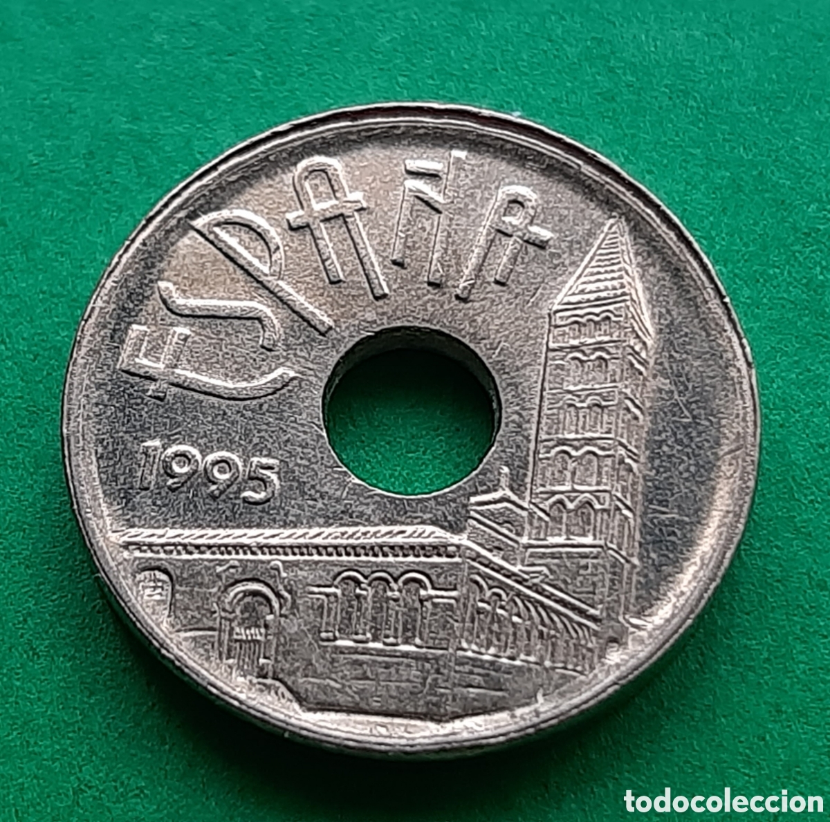 Monedas con errores: (ERROR-ESPA&Ntilde;A)(1995) 25 PESETAS REMARCADA O VARIANTE CIRCULADA - Foto 12