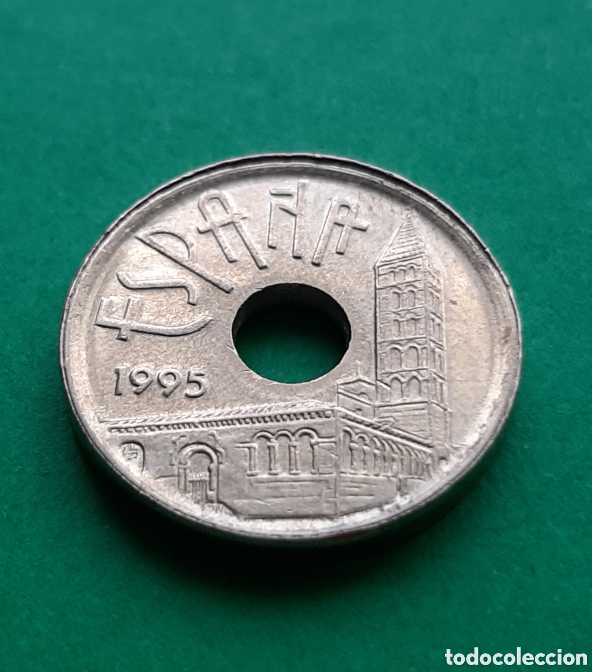 Monedas con errores: (ERROR-ESPA&Ntilde;A)(1995) 25 PESETAS REMARCADA O VARIANTE CIRCULADA - Foto 16