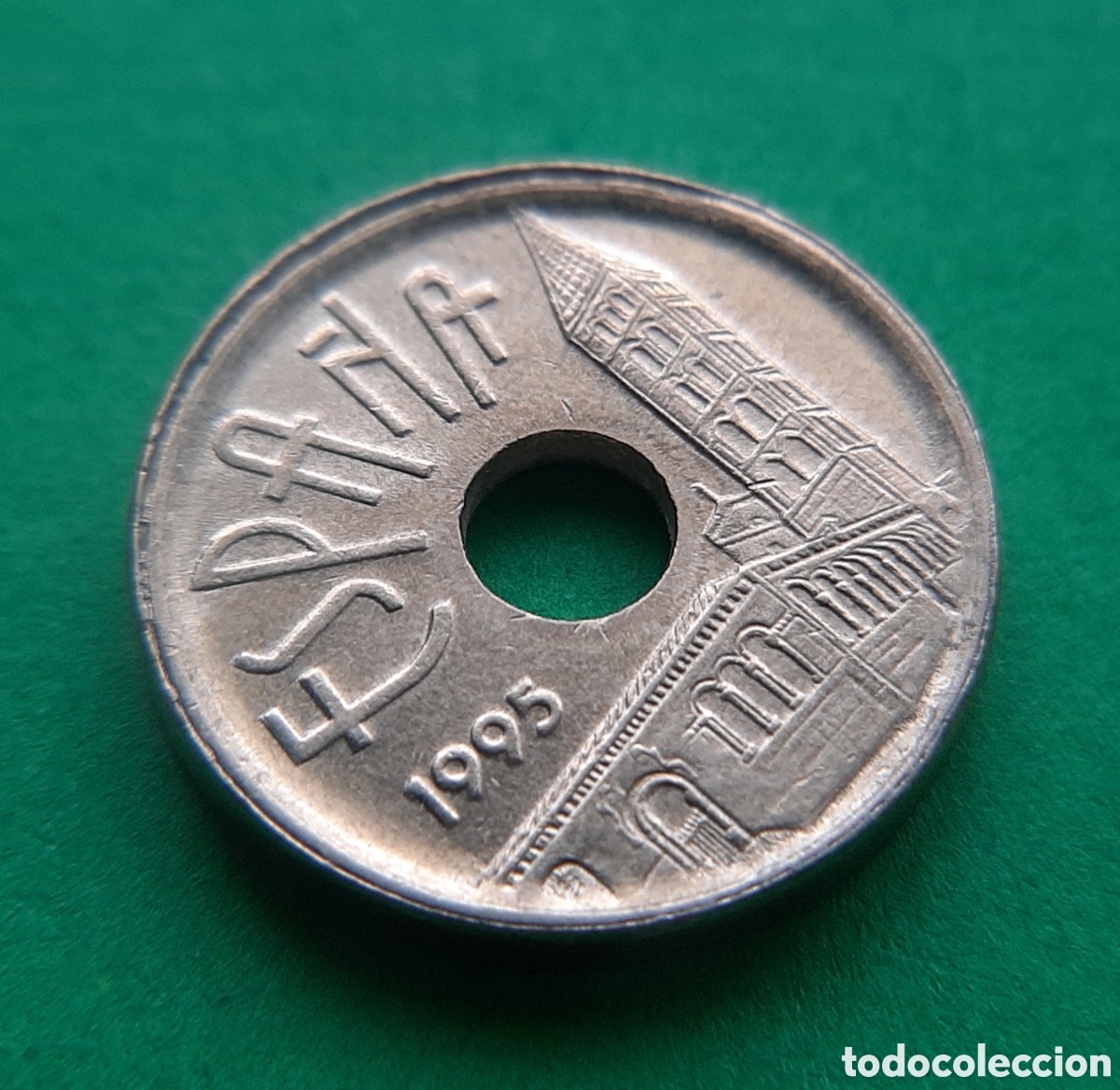 Monedas con errores: (ERROR-ESPA&Ntilde;A)(1995) 25 PESETAS REMARCADA O VARIANTE CIRCULADA - Foto 17