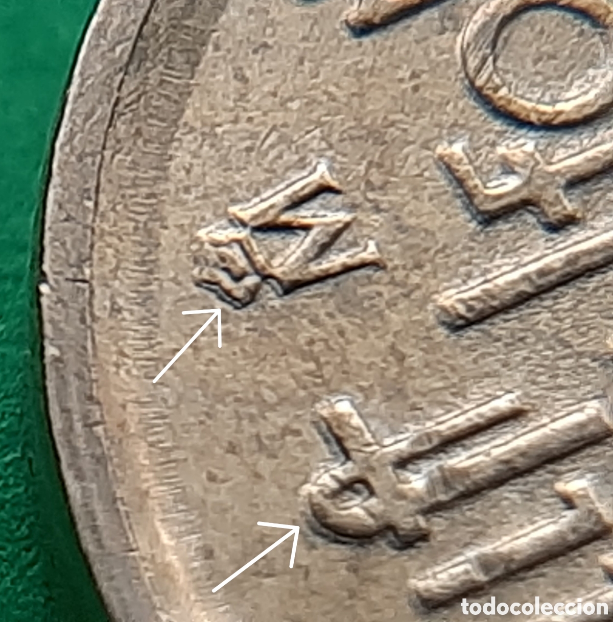 Monedas con errores: (ERROR-ESPA&Ntilde;A)(1995) 25 PESETAS REMARCADA O VARIANTE CIRCULADA - Foto 1