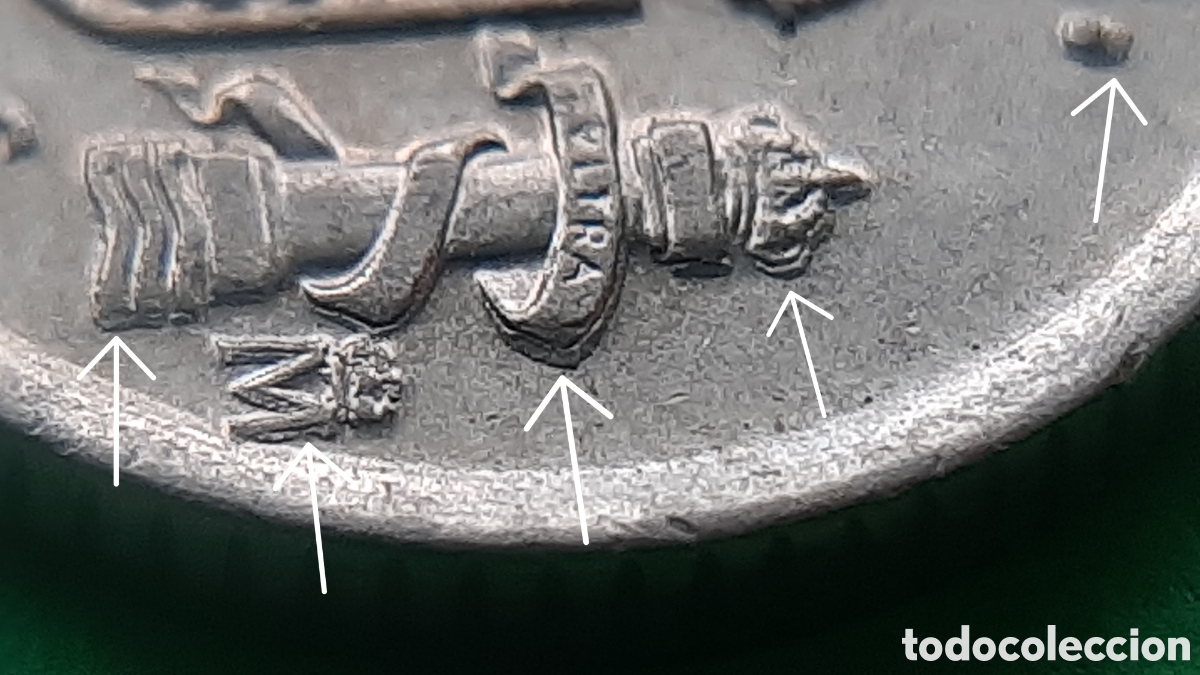 Monedas con errores: (ERROR-ESPA&Ntilde;A)(1992) 10 PESETAS REMARCADA O VARIANTE - Foto 4