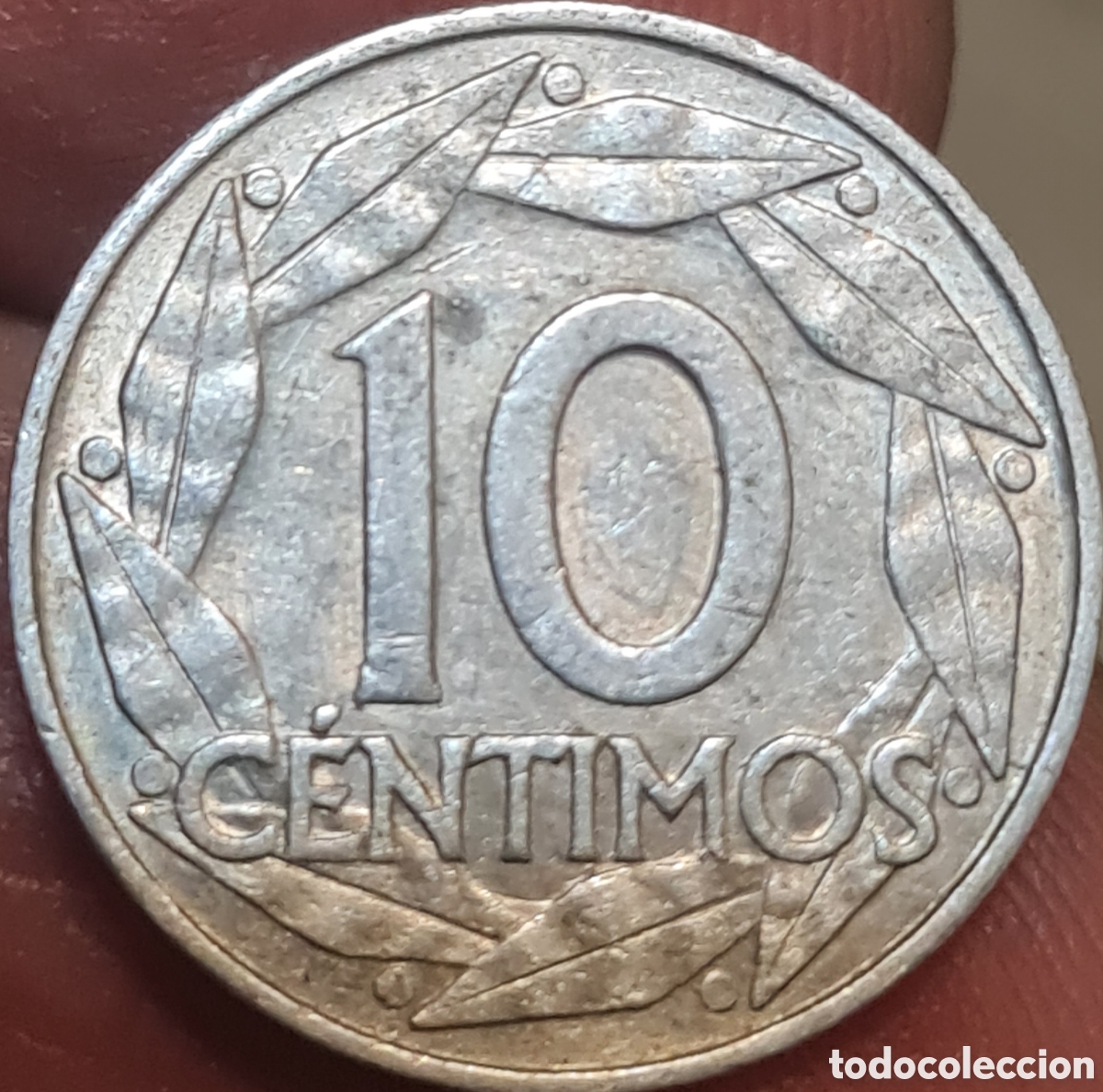 Monedas con errores: Moneda Espa&ntilde;a,1.959, 10 Centimos,EBC,error esceso metal. - Foto 4