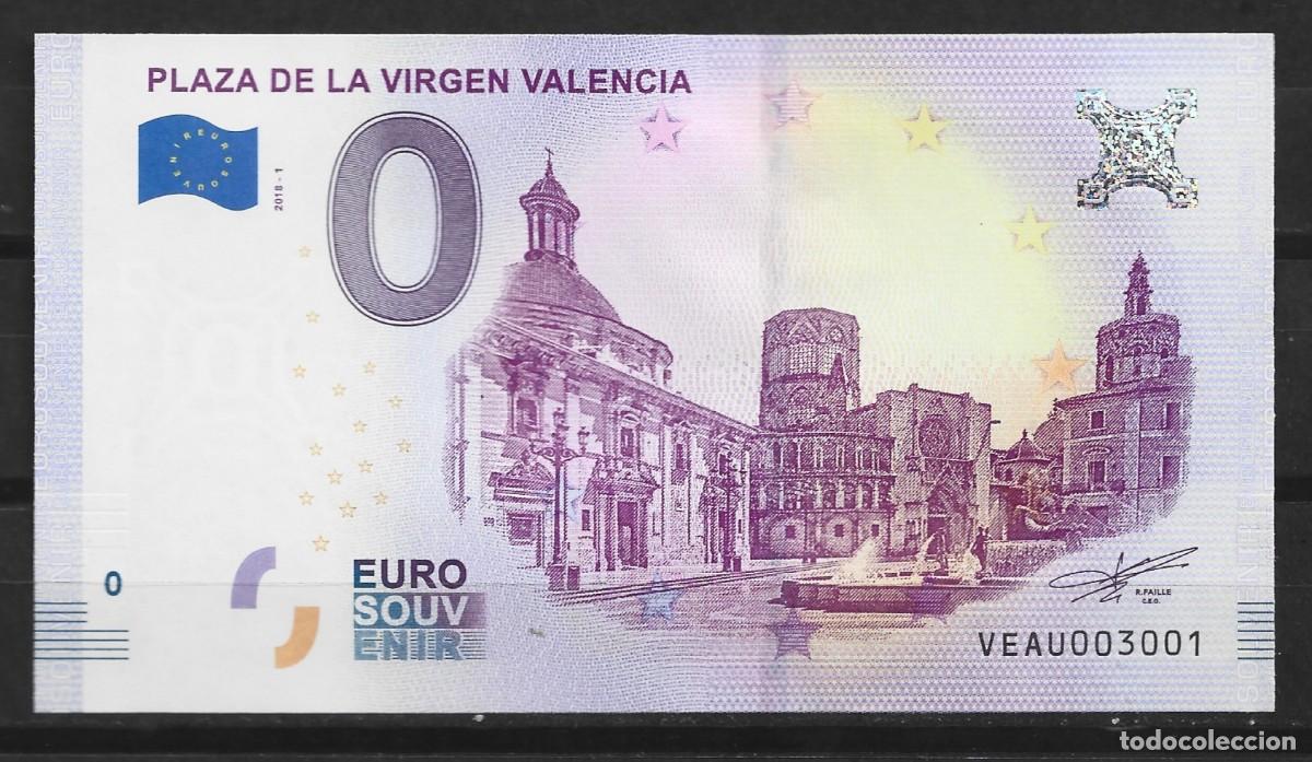 Monedas con errores: Billete tur&iacute;stico. 0&euro; Plaza de la Virgen. Valencia. - Foto 1